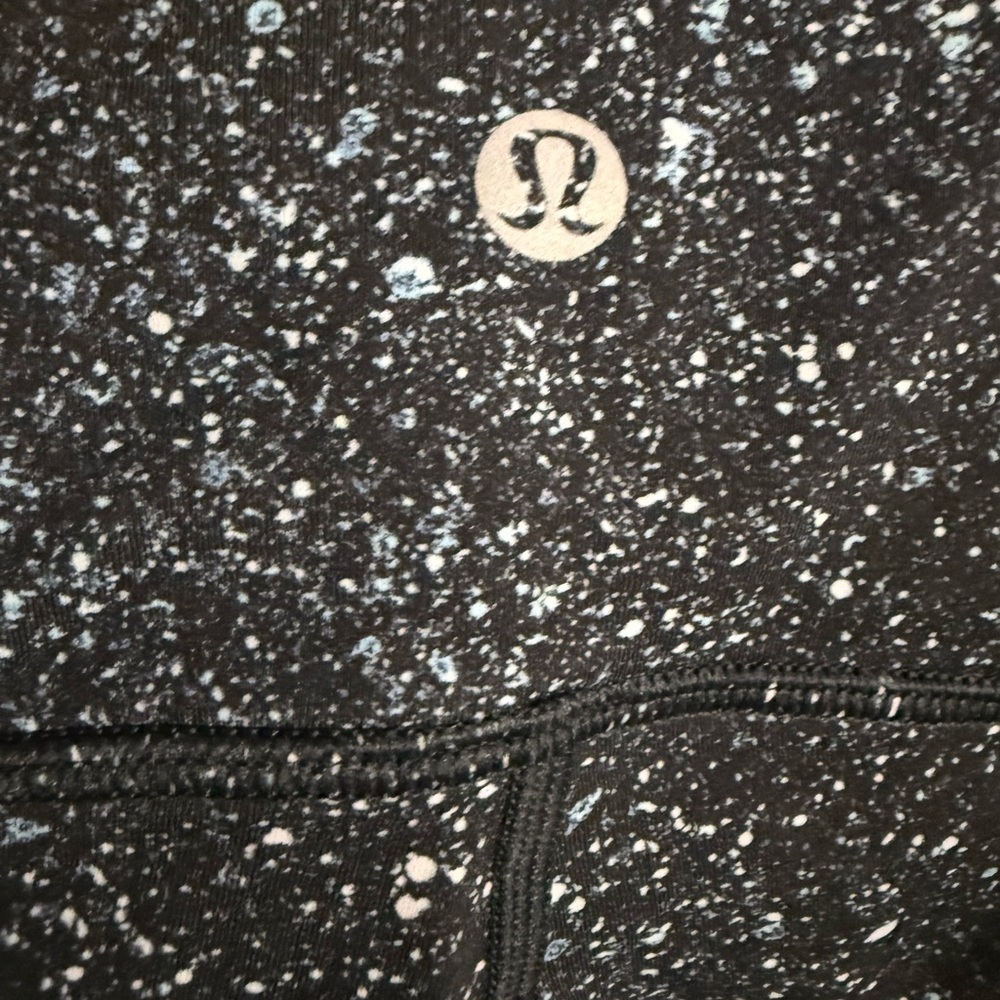 Lululemon  leggings size 4 like  new Athletica Black and White Speckled - Picture 7 of 7